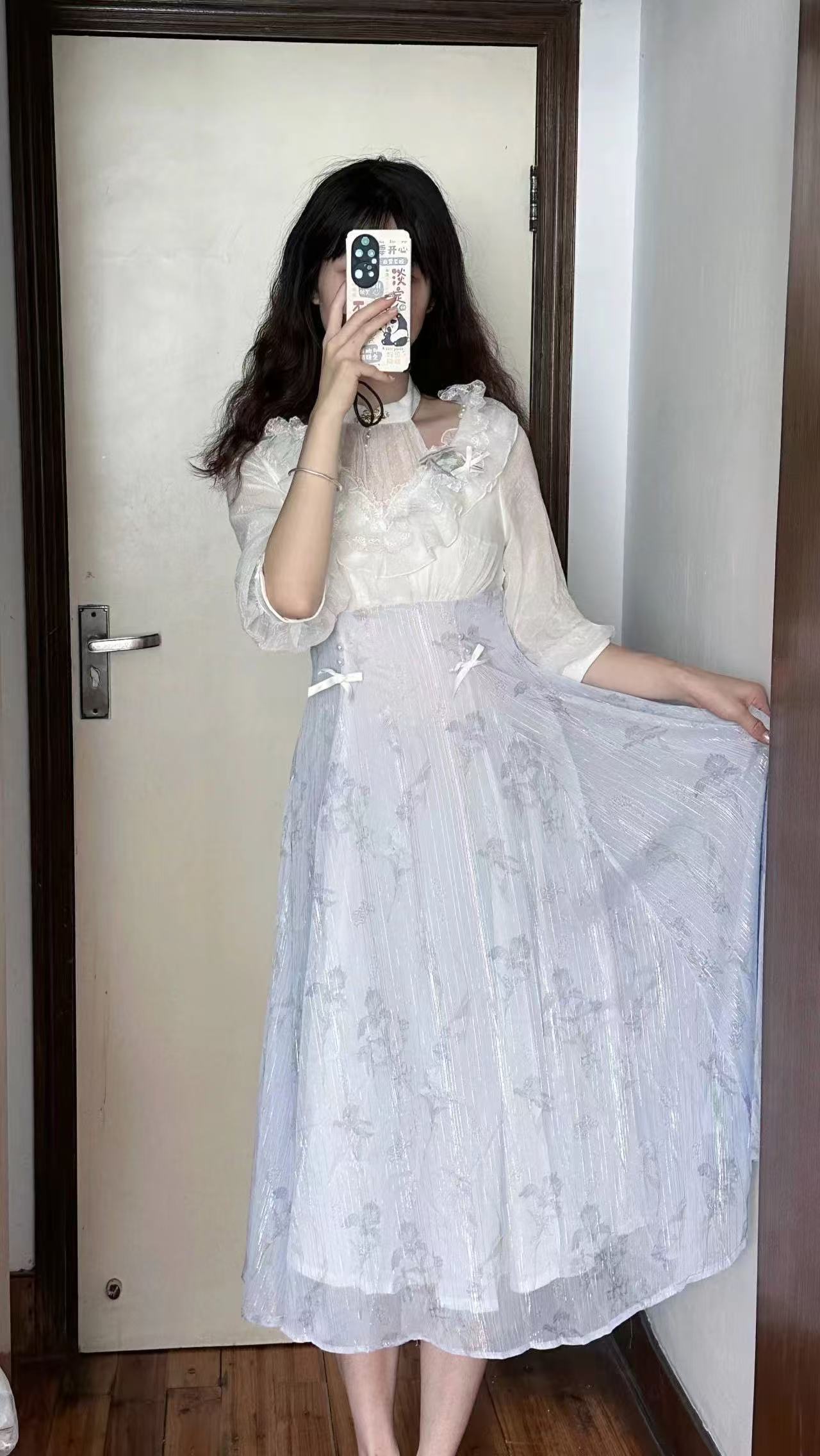 Robe une pièce florale Lolita  - French Vintage Floral Midi Dress avis et prix