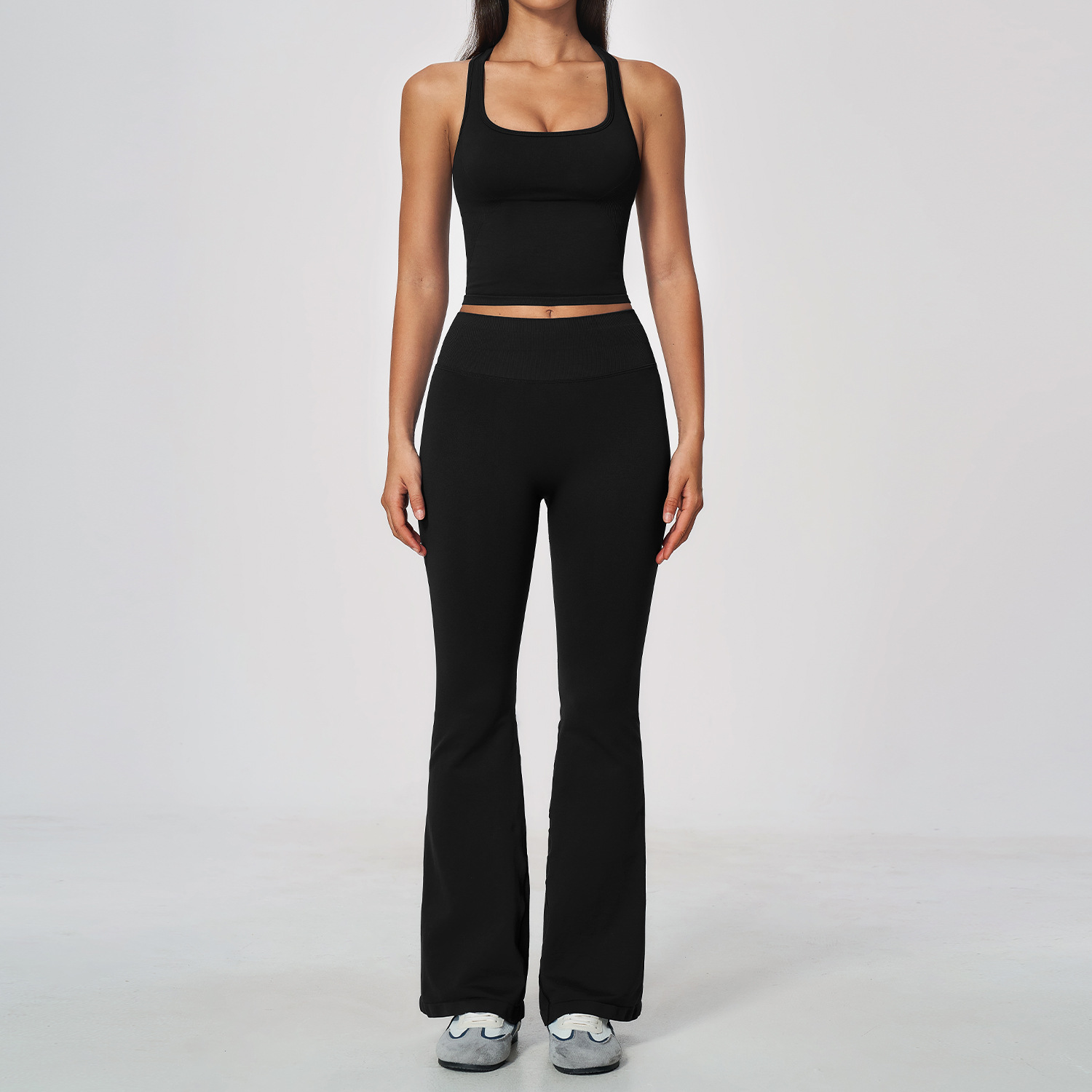 Ensemble de yoga 2 pièces pour - Seamless Ribbed Workout Tank Top avis et prix