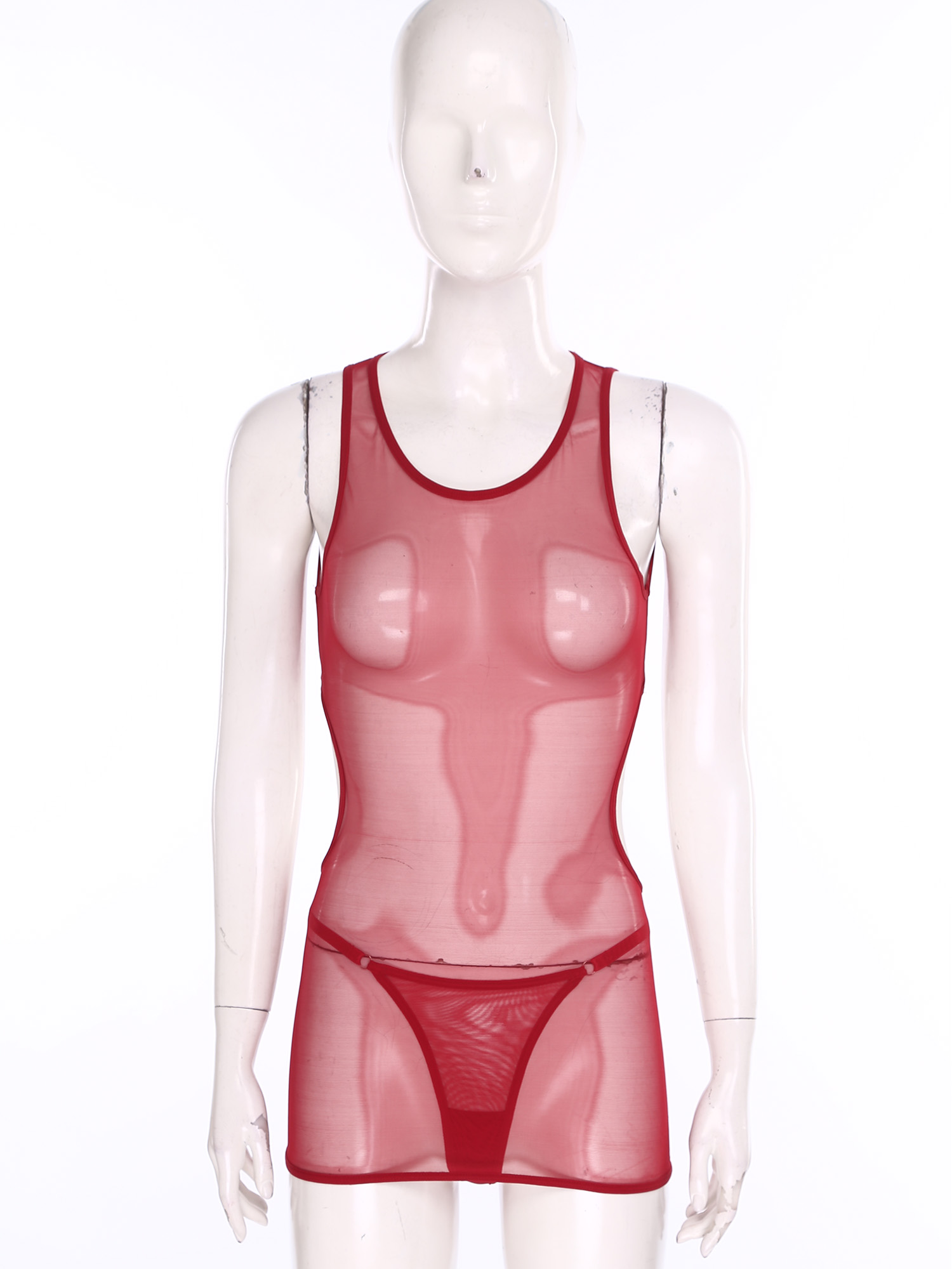 Mini robe Sexy en maille trans - Sexy Mesh Sheer Bodycon Dress avis et prix
