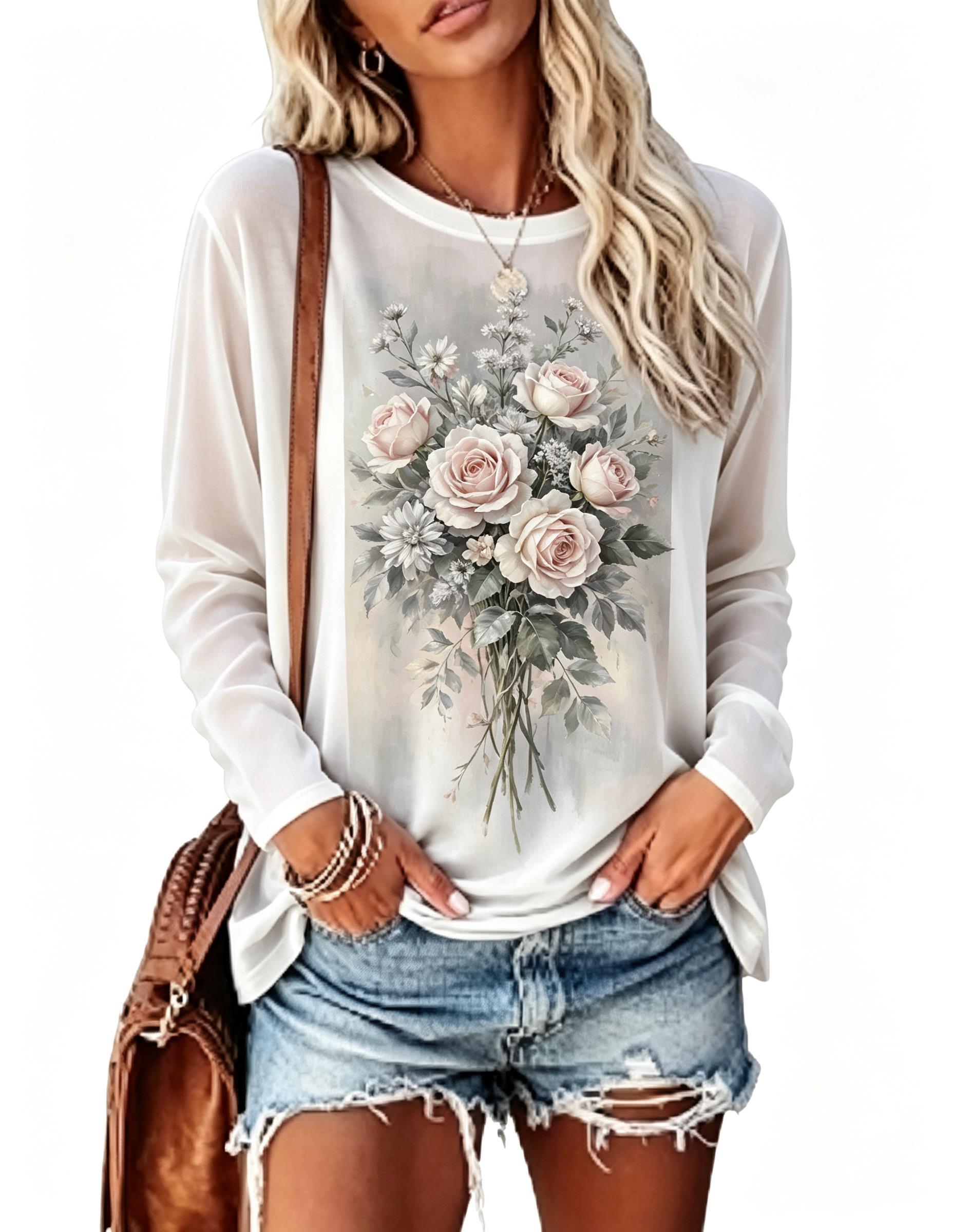 T-shirt à manches longues pour - Blouses avis et prix