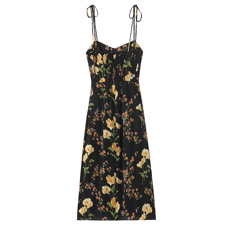 YENKYE Style français Vintage  - French Vintage Floral Midi Dress avis et prix