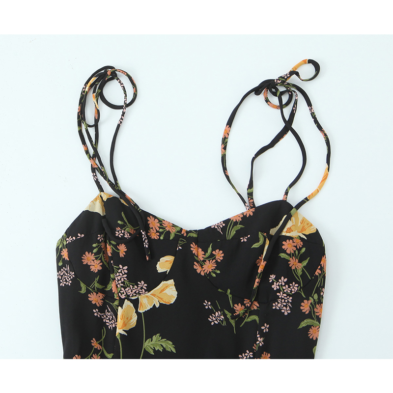 YENKYE Style français Vintage  - French Vintage Floral Midi Dress avis et prix