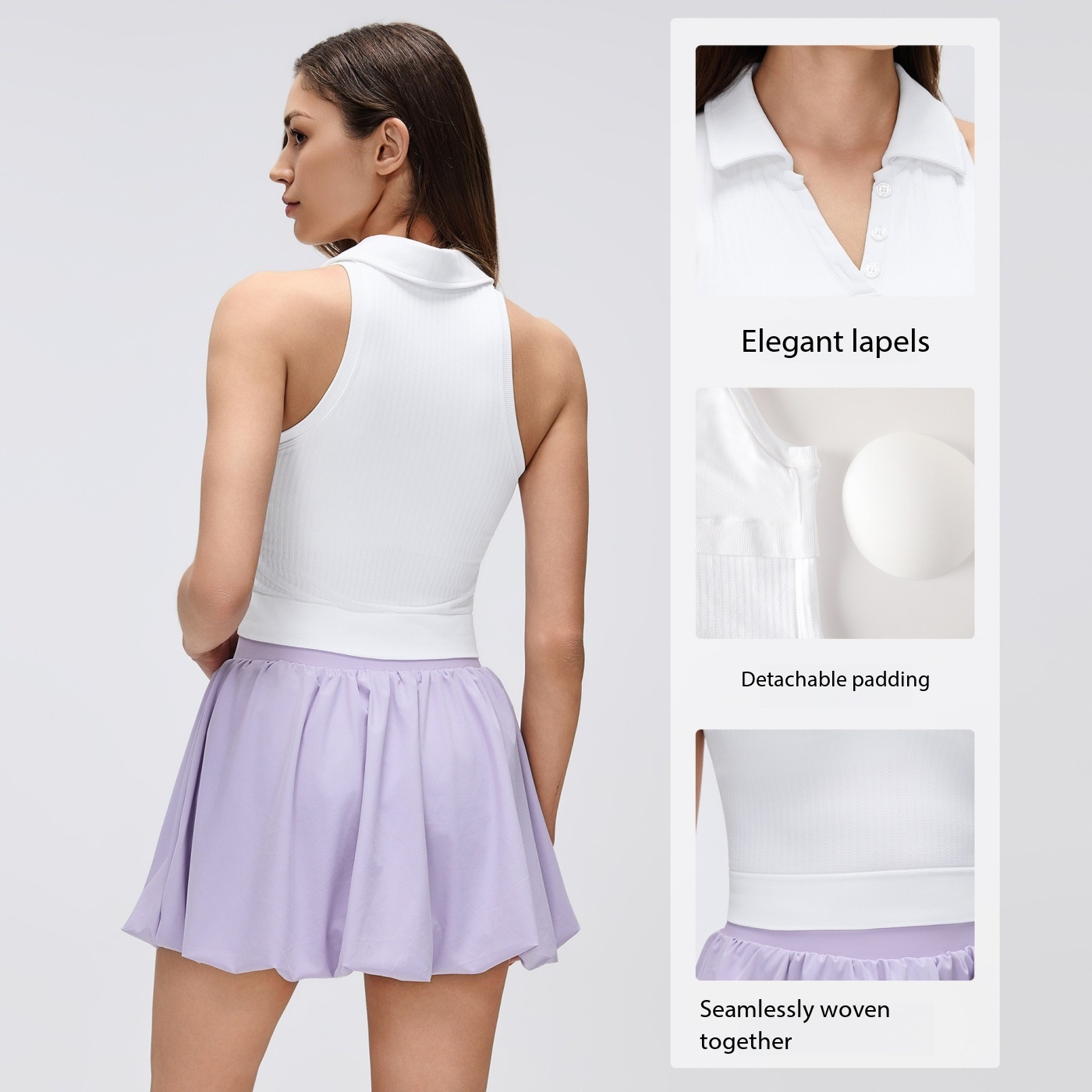 Débardeur de sport côtelé à co - Seamless Ribbed Workout Tank Top avis et prix