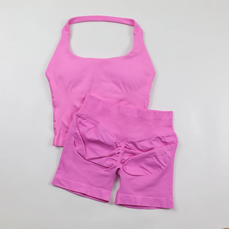 Ensemble de yoga sans couture  - Seamless Ribbed Workout Tank Top avis et prix