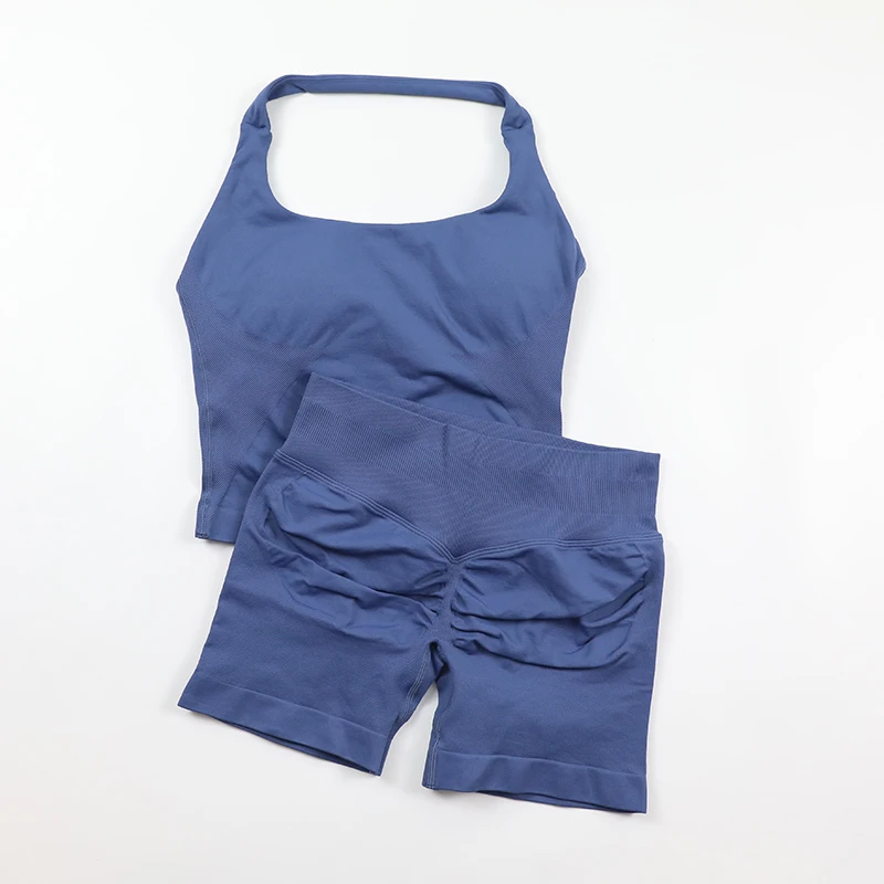 Ensemble de yoga sans couture  - Seamless Ribbed Workout Tank Top avis et prix