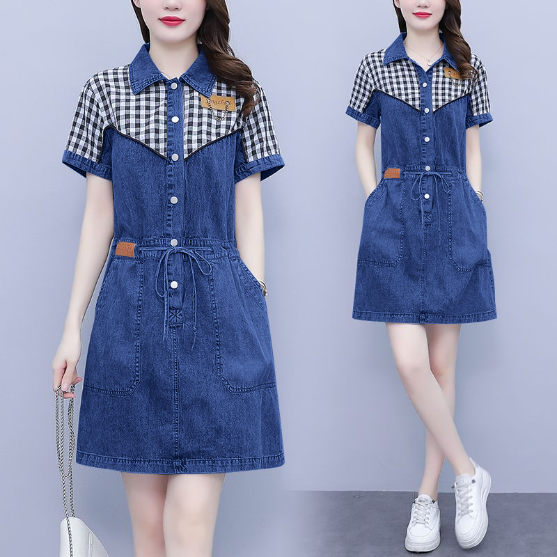 Robe amincissante grande taill - Korean Style A Line Shirt Dress avis et prix