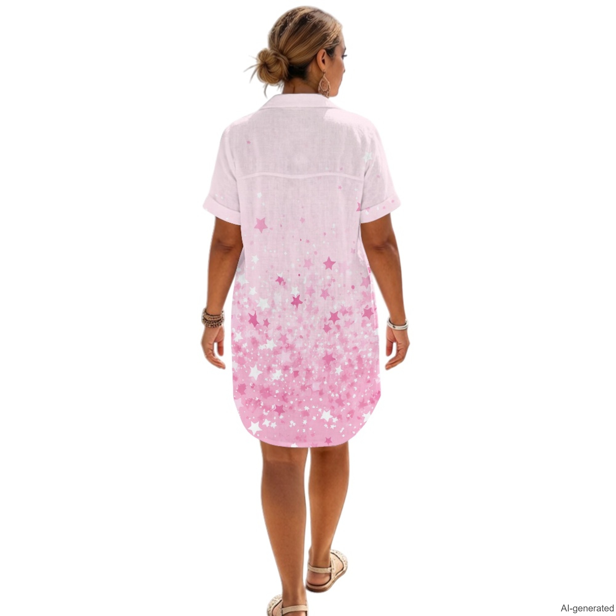 XIXIRIMIDO Robe chemise d'été  - Casual Loose Linen Shirt Dress avis et prix